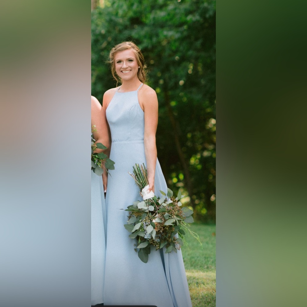 Kleinfield Bridesmaid Dress- Periwinkle blue. Size 8 (altered to a 6)